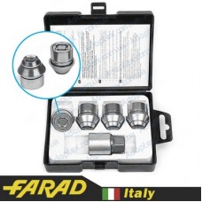 Секретные гайки 12х1,5 L33 Конус Вращающееся кольцо Farad Starlock Ford (2 keys)